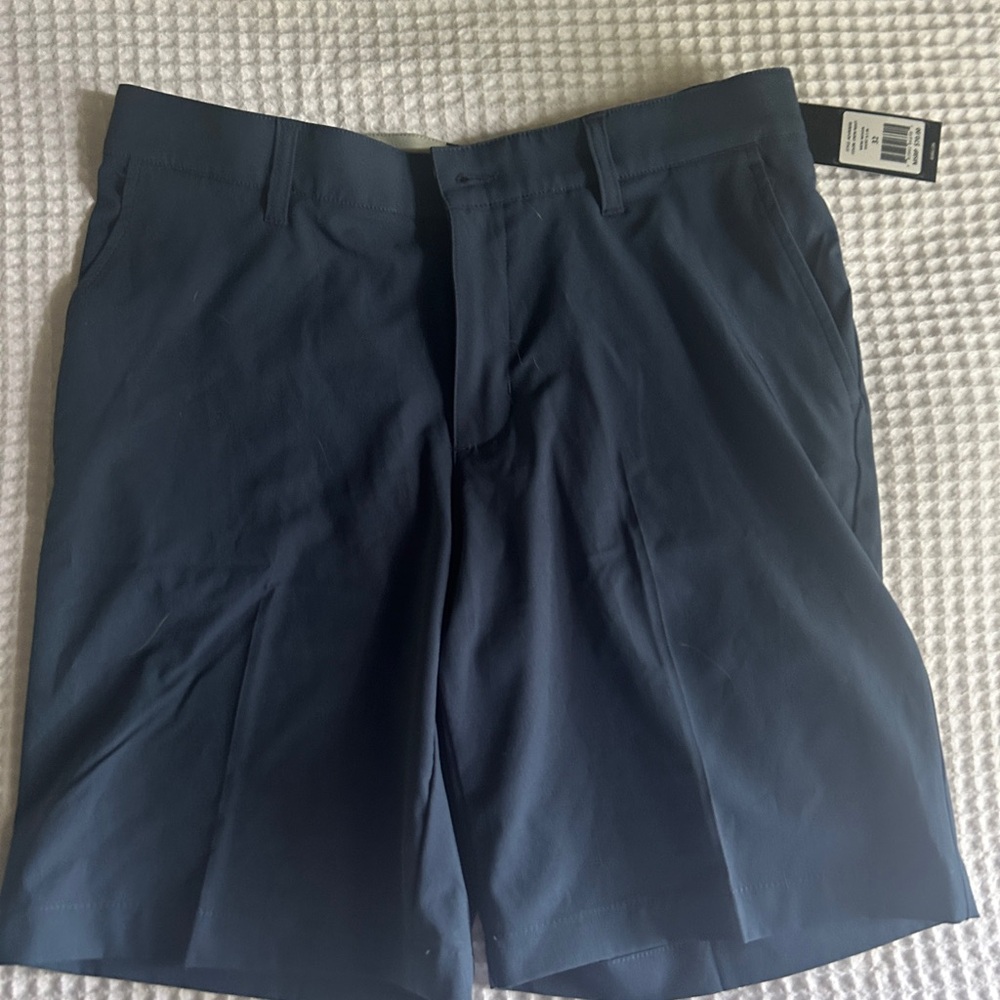Adidas Blue Flat Front Shorts